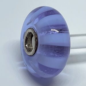 Trollbeads Light Blue Stripes (with Purple Tones)